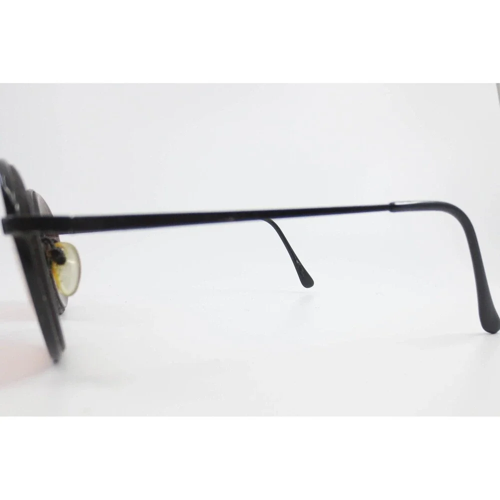 Serengeti Eyewear Vintage Round Black Metal Sunglasses Corning Optics 145mm